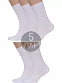 Комплект из 5 пар мужских носков Брестские (БЧК), 5-14С2122, рис. 000, БЕЛЫЕ