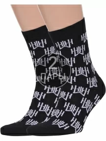 Комплект из 2 пар мужских носков ХОХ FANTASY, 2-XF-20, ЧЕРНЫЕ