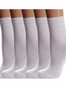 Комплект из 5 пар детских носков Conte kids, 5-13С-9СП, рис. 609, БЕЛЫЕ