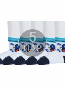 Комплект из 5 пар детских носков "Борисоглебский трикотаж", 5-8СМ1005/1, БЕЛЫЕ