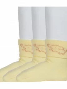 Комплект из 3 пар детских носков RuSocks (Орудьевский трикотаж) ЛИМОННЫЕ (3-Д3-130091Д)