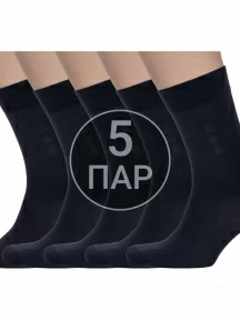 Комплект из 5 пар мужских носков Брестские (БЧК), 5-14С2223, рис. 013, ЧЕРНЫЕ