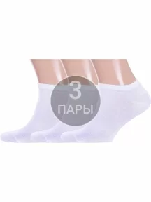 Комплект из 3 пар носков Челны-текстиль БЕЛЫЕ (3-L51)