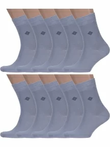 Комплект из 10 пар мужских носков ХОХ, 10-X-1205, СЕРЫЕ