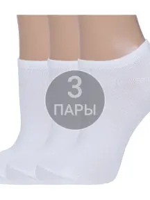 Комплект из 3 пар детских носков "Красная ветка" БЕЛЫЕ (3-С-537)