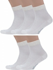 Комплект из 5 пар мужских носков Grinston socks из микромодала и льна, 5-15D32, НАТУРАЛЬНЫЕ
