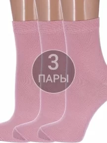 Комплект из 3 пар детских носков Conte kids, 3-5С-11СП, рис. 000, СВЕТЛО-РОЗОВЫЕ