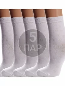 Комплект из 5 пар детских носков Conte kids, 5-13С-9СП, рис. 609, БЕЛЫЕ