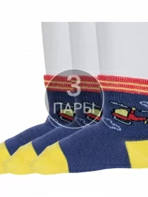 Комплект из 3 пар детских носков "Борисоглебский трикотаж", 3-8СМ1005/2, ДЖИНСОВЫЕ
