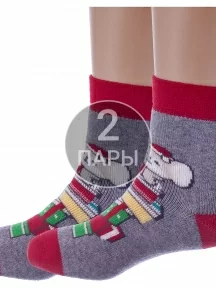 Комплект из 2 пар детских махровых носков Брестские (БЧК), 2-14С3060, рис. 893, СЕРЫЕ МЕЛАНЖ