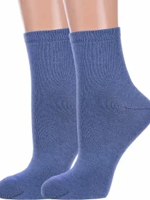 Комплект из 2 пар женских носков Брестские (БЧК), 2-19С1232, рис. 000, ДЖИНСОВЫЕ