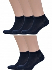Комплект из 5 пар мужских носков Grinston socks из микромодала, 5-15D10, СИНИЕ