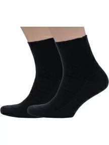 Комплект из 2 пар мужских медицинских носков Dr. Feet, 2-16DF1, ЧЕРНЫЕ