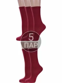 Комплект из 5 пар детских получулков Альтаир БОРДОВЫЕ (5-А15)