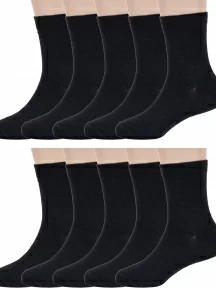 Комплект из 10 пар детских бамбуковых носков ХОХ, 10-D-1425, ЧЕРНЫЕ