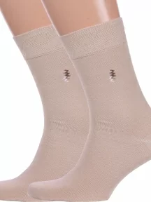 Комплект из 2 пар мужских носков Брестские (БЧК), 2-14с2122, рис. 464, ПЕСОЧНЫЕ