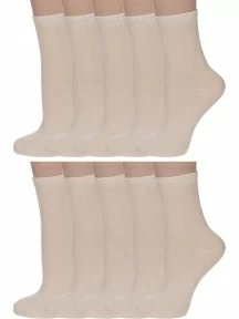 Комплект из 10 пар детских носков ХОХ, 10-d-1226, БЕЖЕВЫЕ