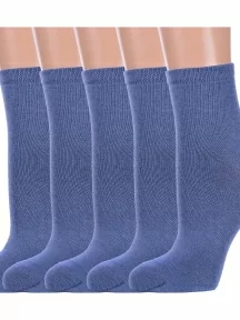Комплект из 5 пар женских носков Брестские (БЧК), 5-19С1232, рис. 000, ДЖИНСОВЫЕ