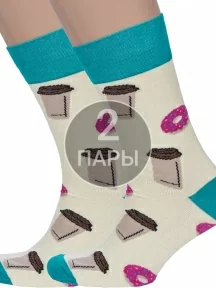 Комплект из 2 пар мужских носков MSCLUB №М51, 2-nm-581, СВЕТЛО-ЖЕЛТЫЕ