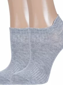 Комплект из 2 пар детских спортивных носков "Красная ветка", 2-С-533, СЕРЫЕ