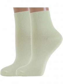 Комплект из 2 пар женских носков без резинки ХОХ, 2-G-1406, БЛЕДНО-САЛАТОВЫЕ