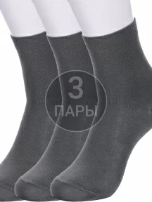 Комплект из 3 пар детских носков Conte kids, 3-5С-11СП, рис. 000, ТЕМНО-СЕРЫЕ