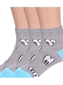 Комплект из 3 пар детских носков Conte kids рис. 297, СЕРЫЕ (3-5С-11СП)