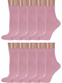 Комплект из 10 пар детских носков Conte kids, 10-5С-11СП, рис. 000, СВЕТЛО-РОЗОВЫЕ