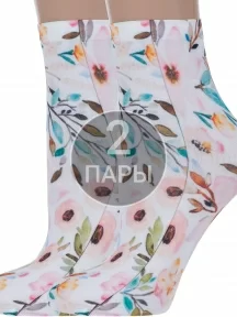 Комплект из 2 пар женских носков Conte, 2-17С-34СП, рис. 052, МУЛЬТИКОЛОР
