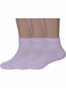 Комплект из 3 пар детских носков Альтаир, 3-Д82, СВЕТЛО-СИРЕНЕВЫЕ