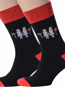 Комплект из 2 пар мужских носков MSCLUB №М18, 2-nm-218, "Близнецы"