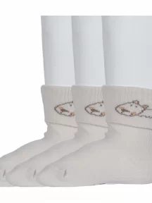 Комплект из 3 пар детских носков RuSocks (Орудьевский трикотаж) СВЕТЛО-БЕЖЕВЫЕ (3-Д3-130091М)