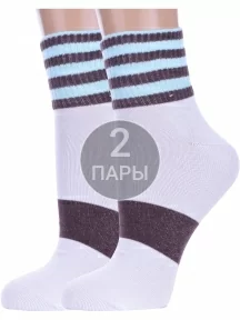 Комплект из 2 пар подростковых спортивных носков ХОХ, 2-U-3R4, КОРИЧНЕВЫЕ