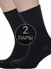 Комплект из 2 пар мужских носков Flappers Peppers ЧЕРНЫЕ (2-122)