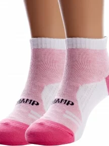 Комплект из 2 пар детских спортивных носков Conte kids, 2-7С-97СП, рис. 310, БЕЛЫЕ СО СВЕТЛО-РОЗОВЫМ