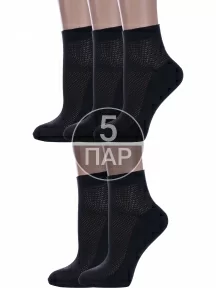 Комплект из 5 пар женских носков Альтаир, 5-А33, ЧЕРНЫЕ