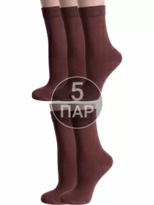 Комплект из 5 пар детских носков Альтаир, 5-А94, ШОКОЛАД