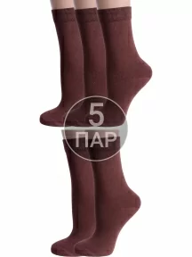Комплект из 5 пар детских носков Альтаир, 5-А94, ШОКОЛАД