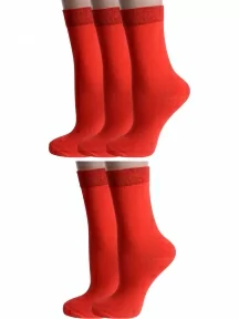 Комплект из 5 пар детских носков Альтаир, 5-А94, КРАСНЫЕ