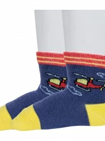 Комплект из 2 пар детских носков "Борисоглебский трикотаж", 2-8СМ1005/2, ДЖИНСОВЫЕ