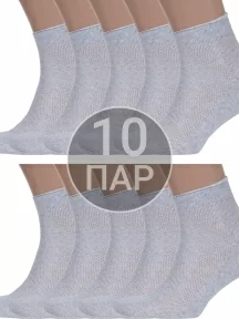 Комплект из 10 пар мужских носков Альтаир, 10-А43, СВЕТЛО-СЕРЫЕ