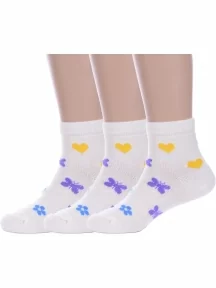 Комплект из 3 пар детских носков Альтаир, 3-А37, ЭКРЮ