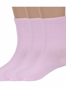 Комплект из 3 пар детских носков ХОХ, 3-d-1227, СВЕТЛО-РОЗОВЫЕ