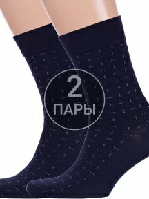 Комплект из 2 пар мужских носков Брестские (БЧК) рис. 465, ТЕМНО-СИНИЕ (2-14с2122)