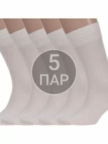 Комплект из 5 пар мужских носков ХОХ из модала, 5-X-1116, БЕЖЕВЫЕ