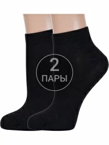 Комплект из 2 пар женских бамбуковых носков ХОХ, 2-G-1125, ЧЕРНЫЕ