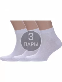Комплект из 3 пар мужских носков Альтаир, 3-О214, СВЕТЛО-СЕРЫЕ