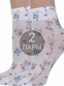 Комплект из 2 пар женских носков Conte рис. 251, МУЛЬТИКОЛОР (2-18С-76СП)