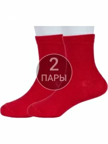 Комплект из 2 пар детских носков Гамма, 2-С765, КРАСНЫЕ