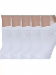 Комплект из 5 пар женских ультракоротких носков Conte, 5-15С-46СП, рис. 000, БЕЛЫЕ